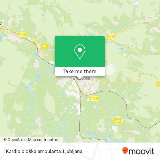 Kardiolološka ambulanta map