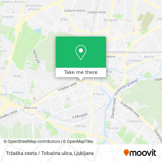 Tržaška cesta / Tobačna ulica map