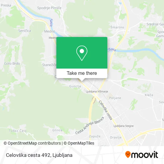 Celovška cesta 492 map
