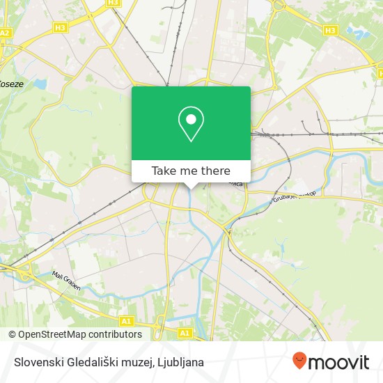 Slovenski Gledališki muzej map