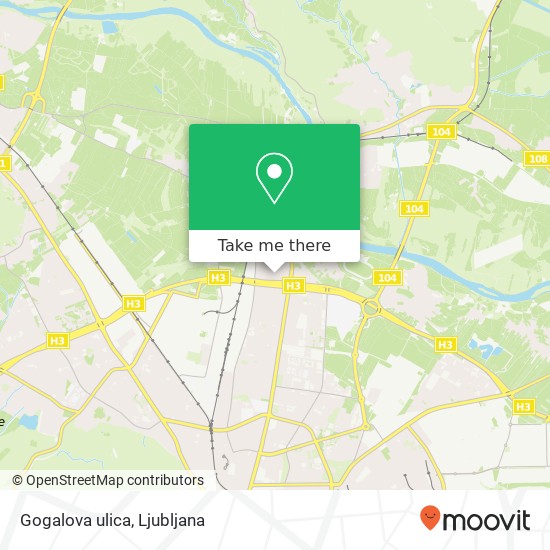 Gogalova ulica map