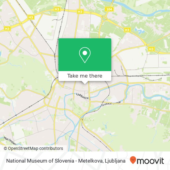 National Museum of Slovenia - Metelkova map
