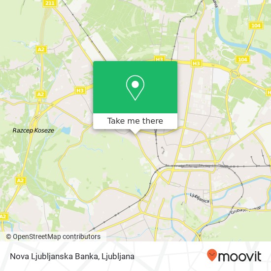 Nova Ljubljanska Banka map