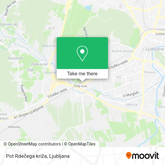 Pot Rdečega križa map