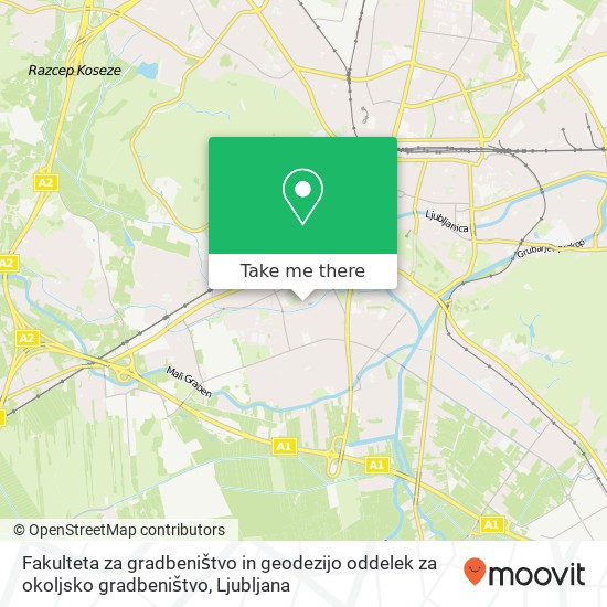 Fakulteta za gradbeništvo in geodezijo oddelek za okoljsko gradbeništvo map