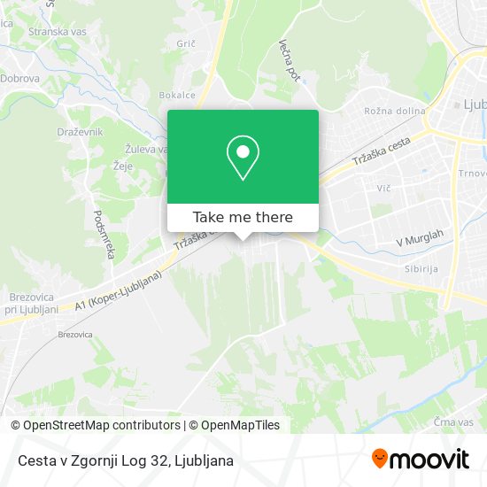 Cesta v Zgornji Log 32 map