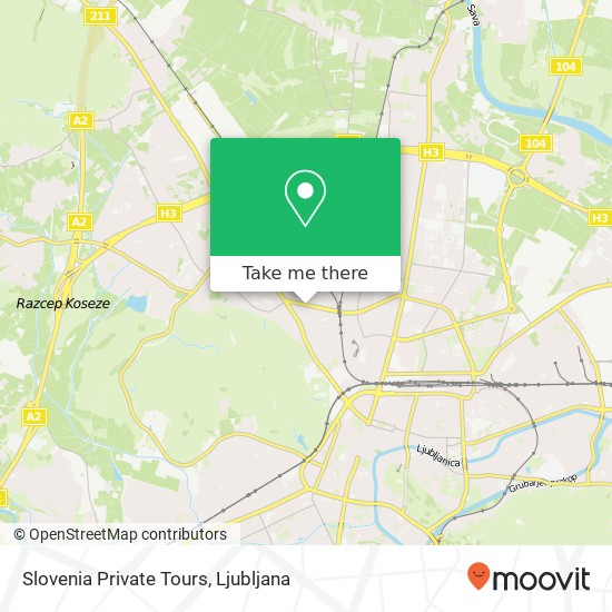 Slovenia Private Tours map