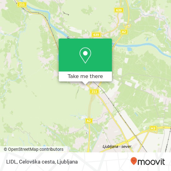 LIDL, Celovška cesta map
