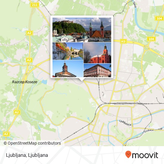 Ljubljana map
