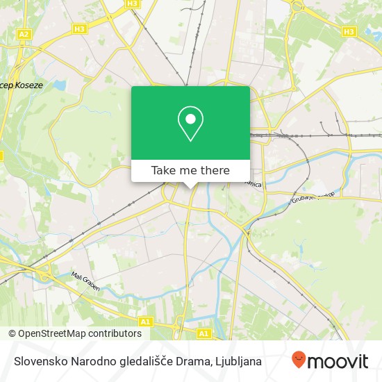 Slovensko Narodno gledališče Drama map