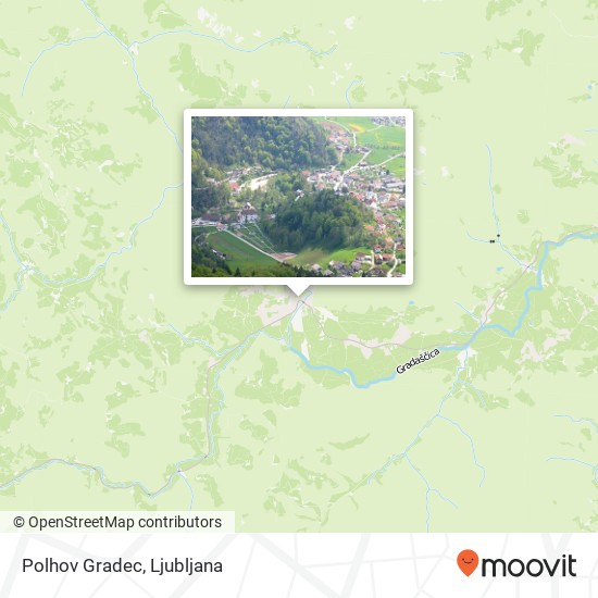 Polhov Gradec map