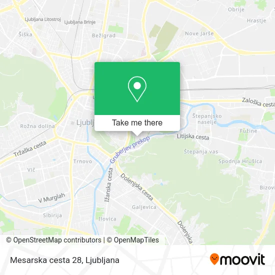 Mesarska cesta 28 map