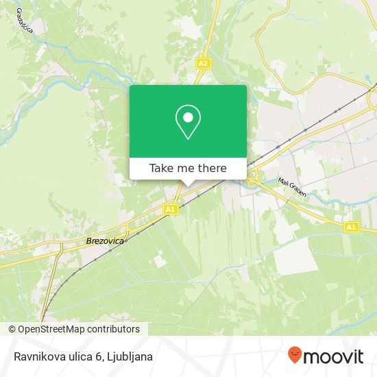 Ravnikova ulica 6 map