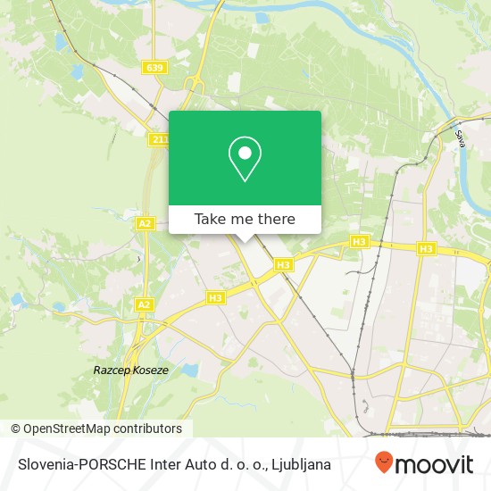 Slovenia-PORSCHE Inter Auto d. o. o. map