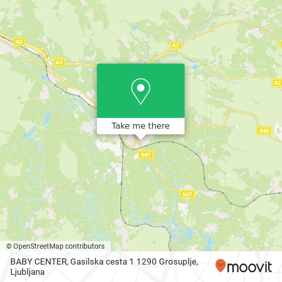 BABY CENTER, Gasilska cesta 1 1290 Grosuplje map