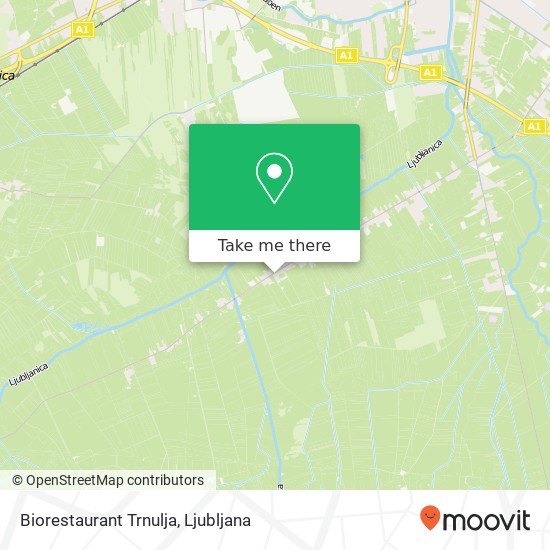 Biorestaurant Trnulja, Crna vas 265 1000 Ljubljana map