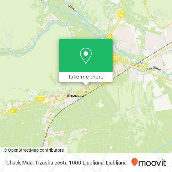 Chuck Mau, Trzaska cesta 1000 Ljubljana map