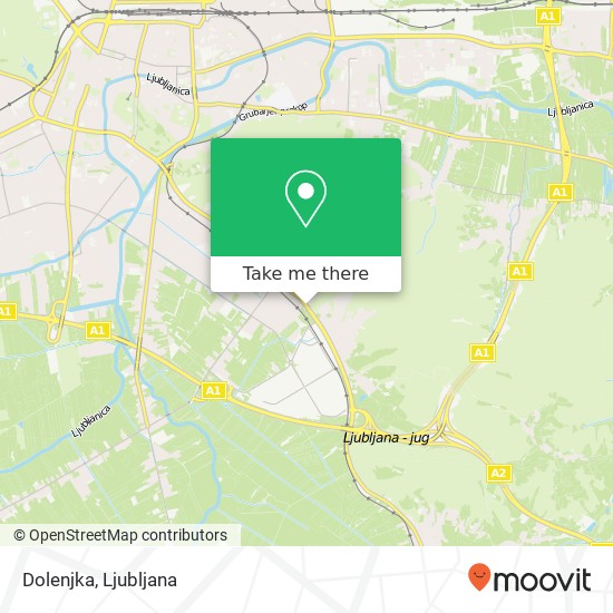 Dolenjka, Dolenjska cesta 1000 Ljubljana map