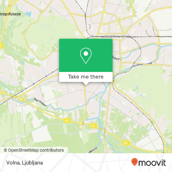 Volna, Ziherlova ulica 4 1000 Ljubljana map