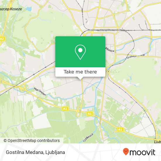 Gostilna Medana, Cesta v Mestni log 3 1000 Ljubljana map