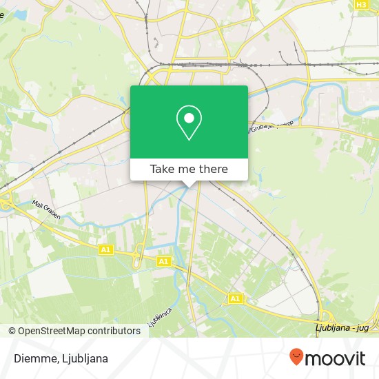 Diemme, Livada 1000 Ljubljana map