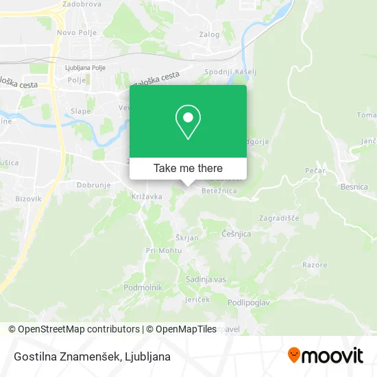 Gostilna Znamenšek map