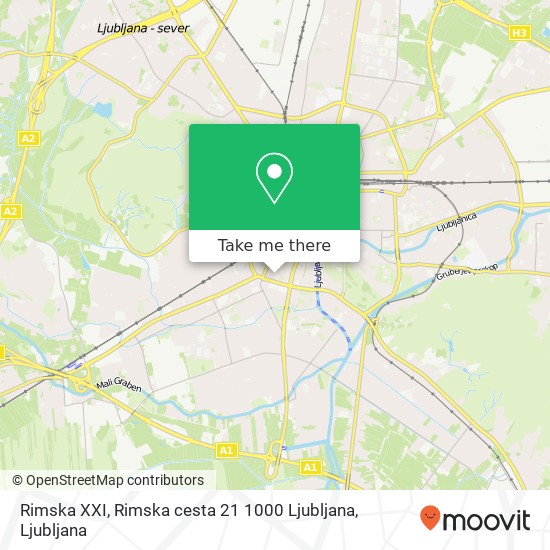 Rimska XXI, Rimska cesta 21 1000 Ljubljana map