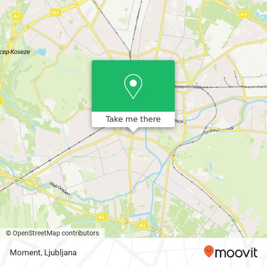 Moment, Slovenska cesta 1000 Ljubljana map