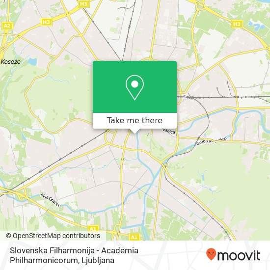 Slovenska Filharmonija - Academia Philharmonicorum map