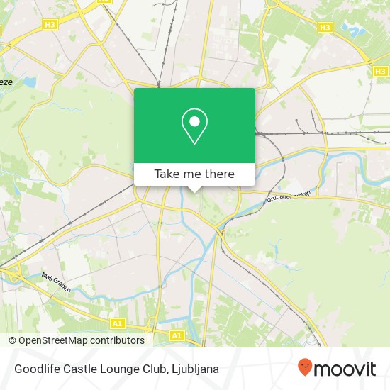 Goodlife Castle Lounge Club, Grajska Planota 1 1000 Ljubljana map