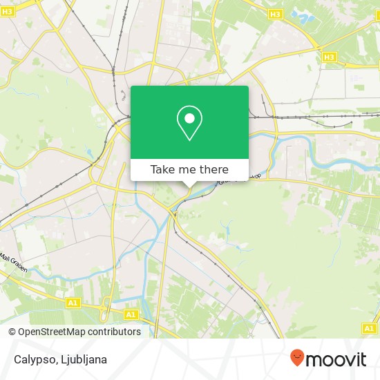Calypso, Roska cesta 1000 Ljubljana map