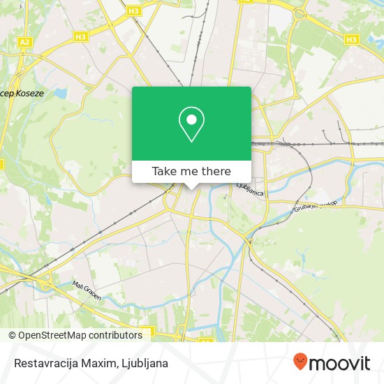 Restavracija Maxim, Trg republike 1 1000 Ljubljana map