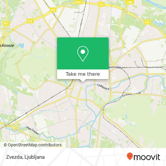 Zvezda, Slovenska cesta 34 1000 Ljubljana map
