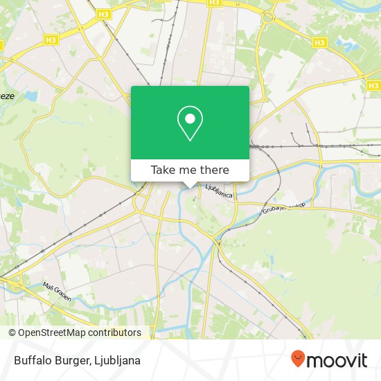 Buffalo Burger, Pogacarjev trg 1 1000 Ljubljana map