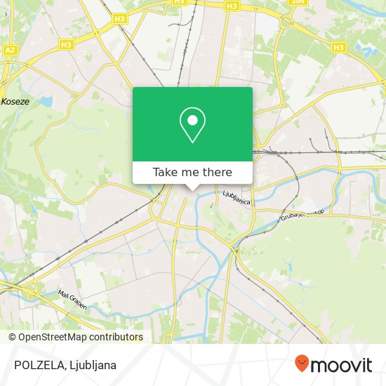 POLZELA, Copova ulica 5 1000 Ljubljana map