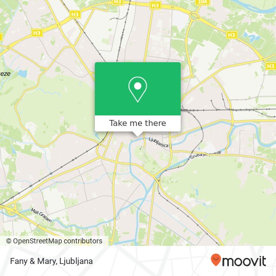 Fany & Mary, Petkovskovo nabrezje 1000 Ljubljana map