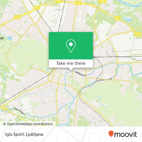 Iglu šport, Petkovskovo nabrezje 31 1000 Ljubljana map