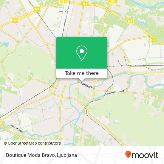 Boutique Moda Bravo, Trubarjeva cesta 52 1000 Ljubljana map