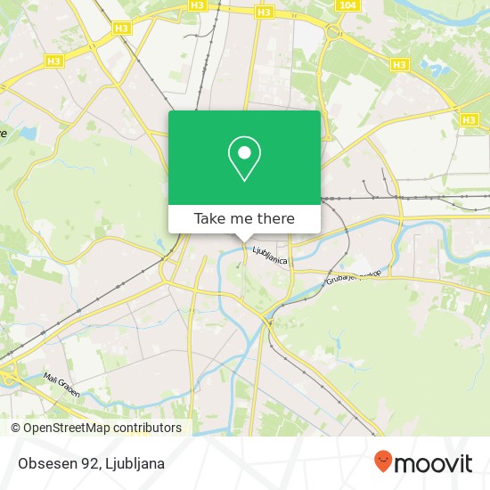 Obsesen 92, Trubarjeva cesta 34 1000 Ljubljana map