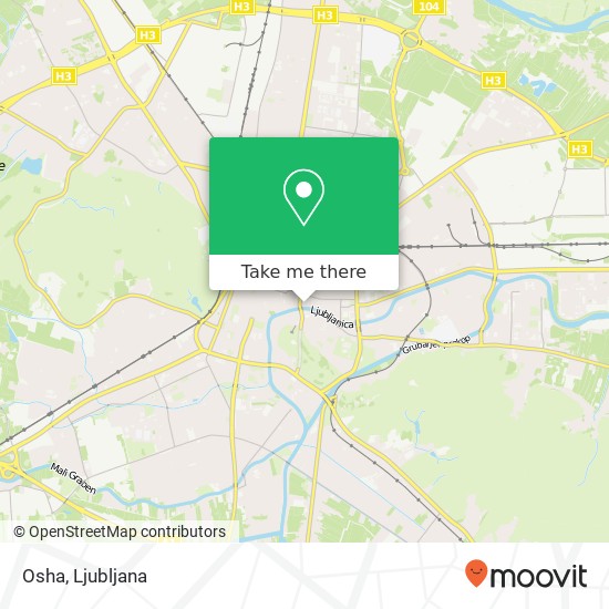 Osha, Trubarjeva cesta 40 1000 Ljubljana map
