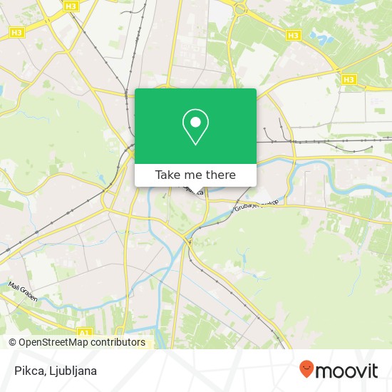 Pikca, Poljanska cesta 22 1000 Ljubljana map