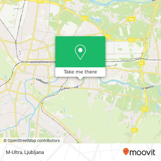 M-Ultra, Povsetova ulica 104 1000 Ljubljana map