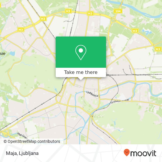 Maja, Prazakova ulica 1000 Ljubljana map