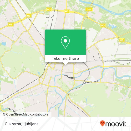 Cukrarna, Resljeva cesta 42 1000 Ljubljana map