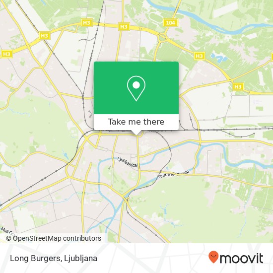 Long Burgers, Masarykova cesta 30 1000 Ljubljana map