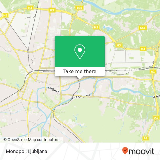 Monopol, Zaloska cesta 1000 Ljubljana map