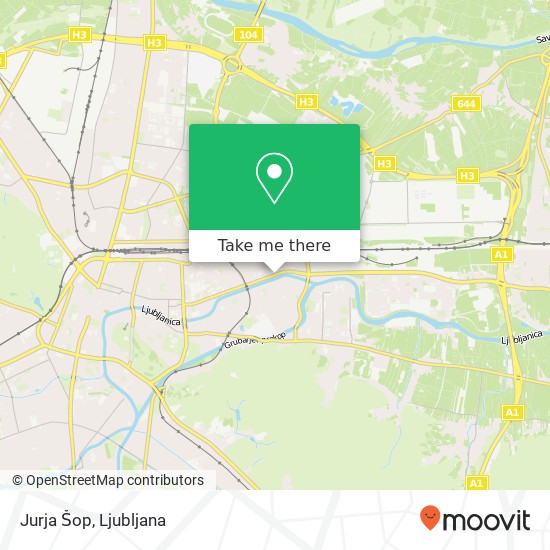 Jurja Šop, Zaloska cesta 54 1000 Ljubljana map