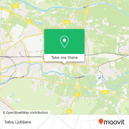 Saba, Nove Fuzine 49 1000 Ljubljana map
