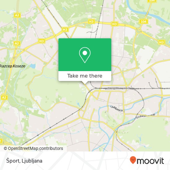 Šport, Celovska cesta 28 1000 Ljubljana map