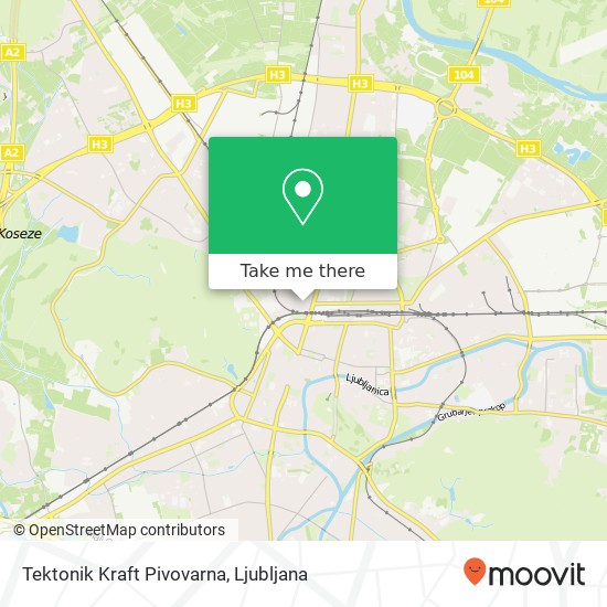 Tektonik Kraft Pivovarna map